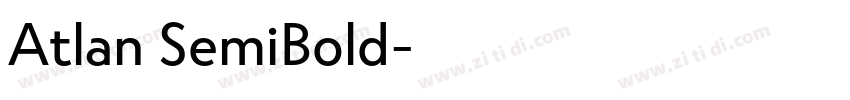 Atlan SemiBold字体转换
